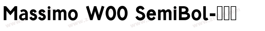 Massimo W00 SemiBol字体转换 Massimo W00 SemiBol字体转换